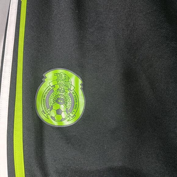 Mexico National Soccer Pants Mens Large Adidas Climacool FIFA Training Black - Picture 7 of 13